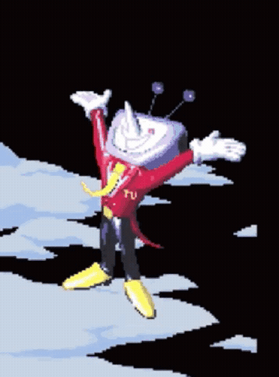 A Pixel Art Drawing Of A Robot With The Number 3938 On The Bottom GIF