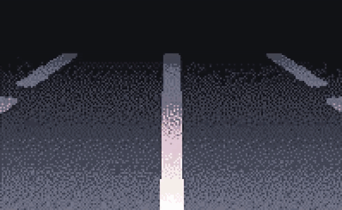 A Pixel Art Illustration Of A Road With A White Line In The Middle . GIF