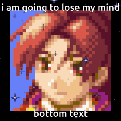 A Pixel Art Image Of A Girl With The Words I Am Going To Lose My Mind Bottom Text GIF