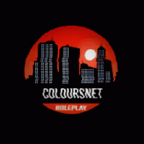 Pixel Art City Skyline For Coloursnet GIF