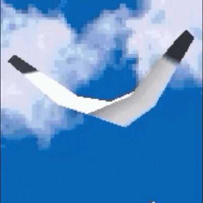 A Pixel Art Of A Bird Flying Through The Air . GIF