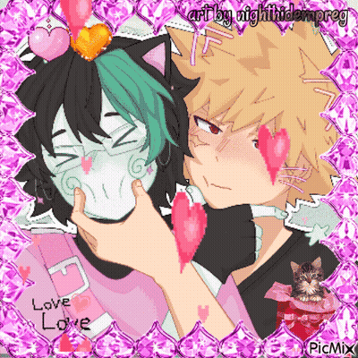 A Pixel Art Of A Boy Kissing A Girl With The Words Love Love On The Bottom Right GIF