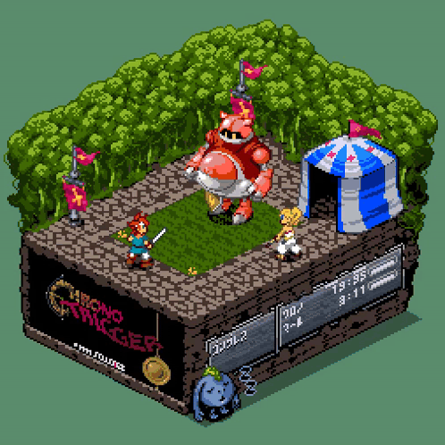 A Pixel Art Of A Game Called Chrono Wigger GIF
