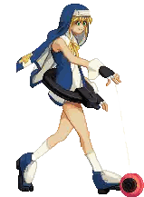 A Pixel Art Of A Girl In A Nun Costume Sticker