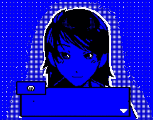 A Pixel Art Of A Girl Saying You 'Re Pretty Cool !!! GIF