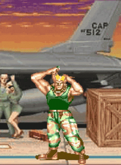 A Pixel Art Of A Man Standing In Front Of A Fighter Jet That Says Cap 512 GIF