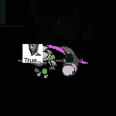 A Pixel Art Of A Man With A Beard And The Words True GIF