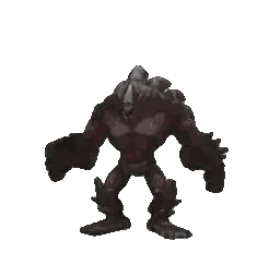 A Pixel Art Of A Monster With Spikes On Its Head And Arms . Sticker