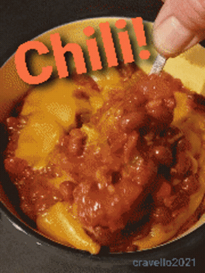A Pixel Art Of A Person Dipping A Chip In Chili GIF