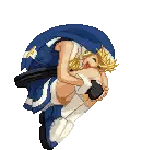 A Pixel Art Of A Person Doing A Handstand Sticker