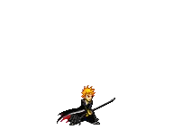 A Pixel Art Of A Person Holding A Sword With Blood Coming Out Of It . Sticker
