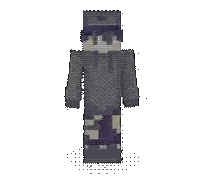 A Pixel Art Of A Person In A Military Uniform Dancing Sticker