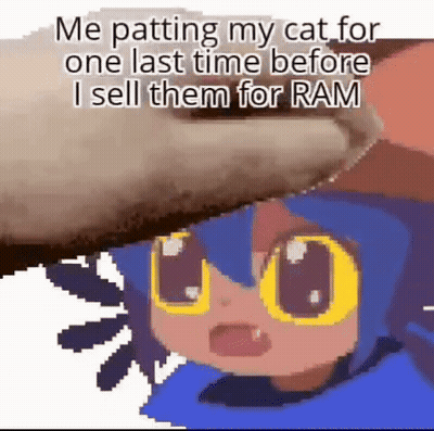 A Pixel Art Of A Person Petting A Cat . GIF