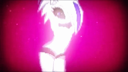 A Pixel Art Of A Person 'S Face With A Pink Background . GIF