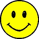 A Pixel Art Of A Smiley Face With A Big Smile Sticker