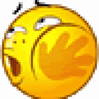 A Pixel Art Of A Smiley Face With A Surprised Expression GIF