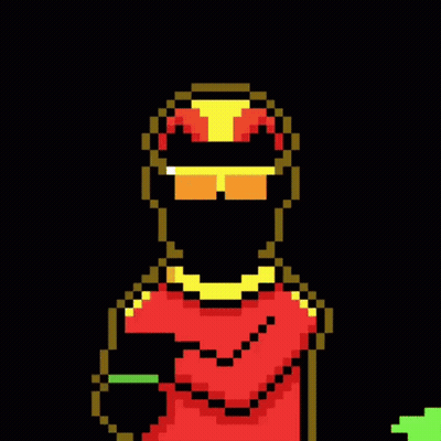 A Pixel Art Of A Superhero Wearing Sunglasses GIF