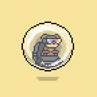 A Pixel Art Of A Turtle Wearing Sunglasses GIF