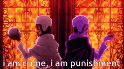 A Pixel Art Of Two Men Standing Next To Each Other Holding Skulls . GIF