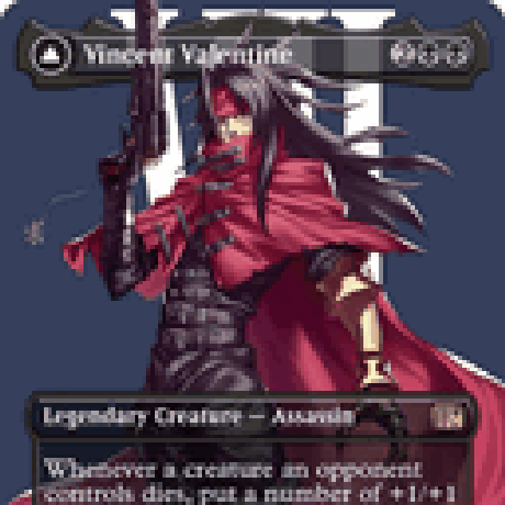 A Pixel Art Of Vincent Valentine From Final Fantasy GIF