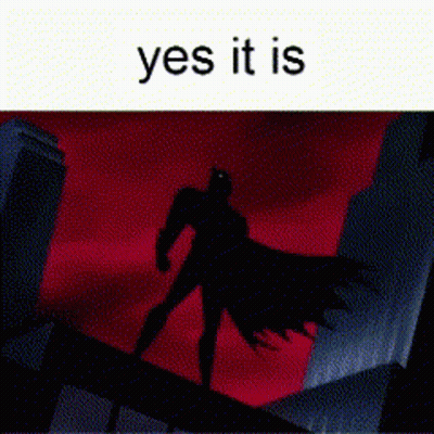 A Pixelated Image Of A Batman Standing On Top Of A Building With A Lightning Bolt In The Background . GIF