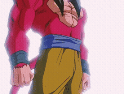 A Pixelated Image Of A Man In A Red Shirt And Brown Pants GIF