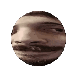 A Pixelated Image Of A Man 'S Face With A Beard And Mustache Sticker