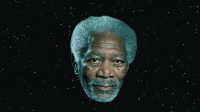 A Pixelated Image Of A Man 'S Face With A Beard GIF
