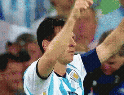 A Pixelated Image Of A Man Wearing A Blue And White Jersey GIF