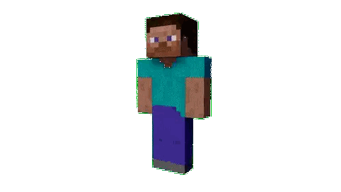 A Pixelated Image Of A Minecraft Character Sticker