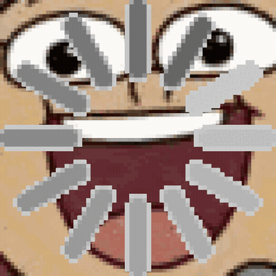 A Pixelated Image Of A Person 'S Face With Smoke Coming Out Of Their Eyes GIF
