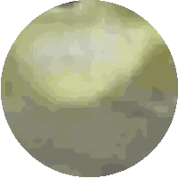 A Pixelated Image Of A Sphere With A Blurred Background Sticker
