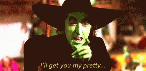 A Pixelated Image Of A Witch With The Words I 'Ll Get You My Pretty GIF
