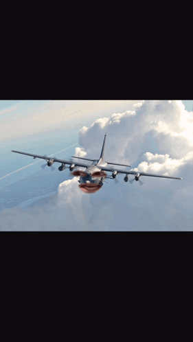 A Plane Is Flying In The Sky With The Words The Other Half Was Extreme Violence Above It GIF