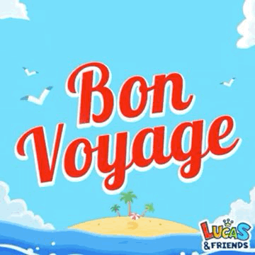 A Plane Is Flying Over A Small Island With Palm Trees In The Ocean . GIF