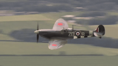 A Plane With The Letters Zoob On The Side GIF