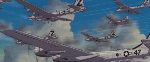 A Plane With The Number 47 On It GIF