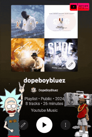 A Playlist Of Dopeboybluez Music Is Being Played GIF
