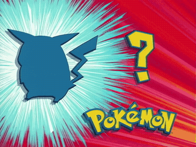 A Pokemon Logo With A Question Mark And A Blue Pokemon GIF
