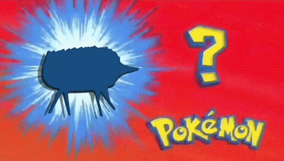 A Pokemon Logo With A Question Mark In The Corner GIF