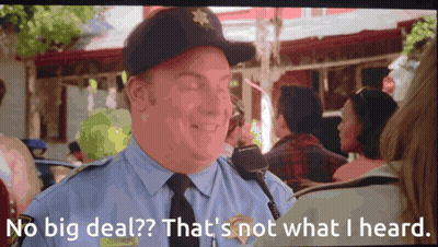 A Police Officer Says No Big Deal That 'S Not What I Heard On A Screen GIF