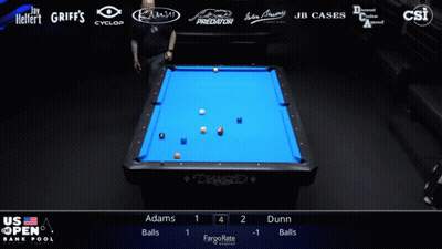 A Pool Table Sponsored By Jb Cases And Csi GIF