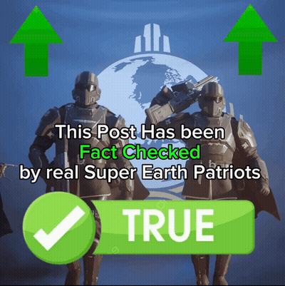 A Post Has Been Fact Checked By Real Super Earth Patriots With Two Soldiers GIF