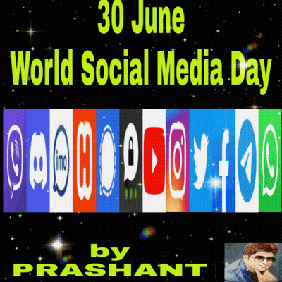 A Poster Advertising World Social Media Day GIF