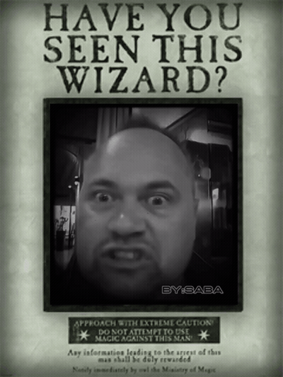 A Poster Asking If Someone Has Seen A Wizard GIF