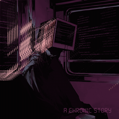 A Poster For A Chronic Story Shows A Person With A Monitor On Their Face GIF