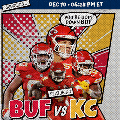 A Poster For A Football Game Between The Buffs And Kc GIF