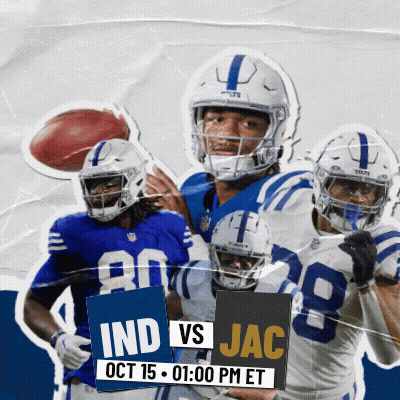 A Poster For A Football Game Between The Indians And Jac GIF
