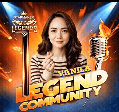 A Poster For A Game Called Legends With A Woman Holding A Microphone GIF