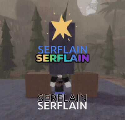 A Poster For A Game Called Serflain GIF